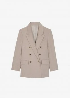 The Frankie Shop Samara Suit Blazer - Mocha