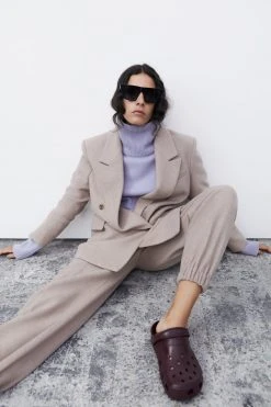 The Frankie Shop Samara Suit Blazer - Mocha