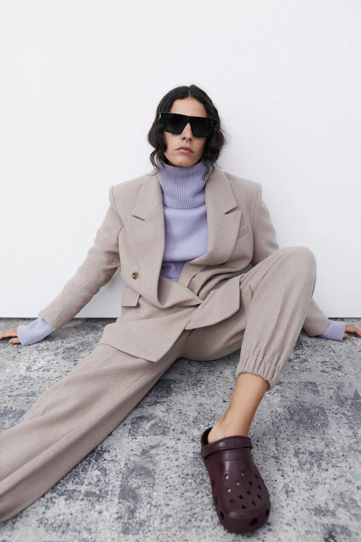 The Frankie Shop Samara Suit Blazer - Mocha