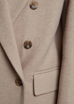 The Frankie Shop Samara Suit Blazer - Mocha