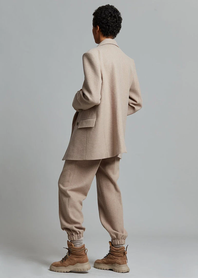 The Frankie Shop Samara Suit Blazer - Mocha