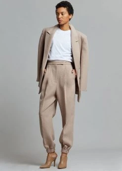The Frankie Shop Samara Suit Joggers - Mocha CLOTHING
