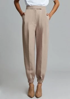 The Frankie Shop Samara Suit Joggers - Mocha CLOTHING