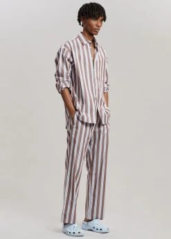 Samsoe Men Samsøe & Samsøe Marley Shirt - Brown Stripe