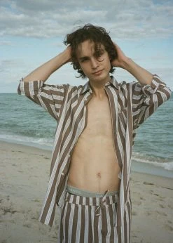 Samsoe Men Samsøe & Samsøe Marley Shirt - Brown Stripe