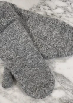 Samsoe Samsøe & Samsøe Nor Mittens - Grey Melange ACCESSORIES