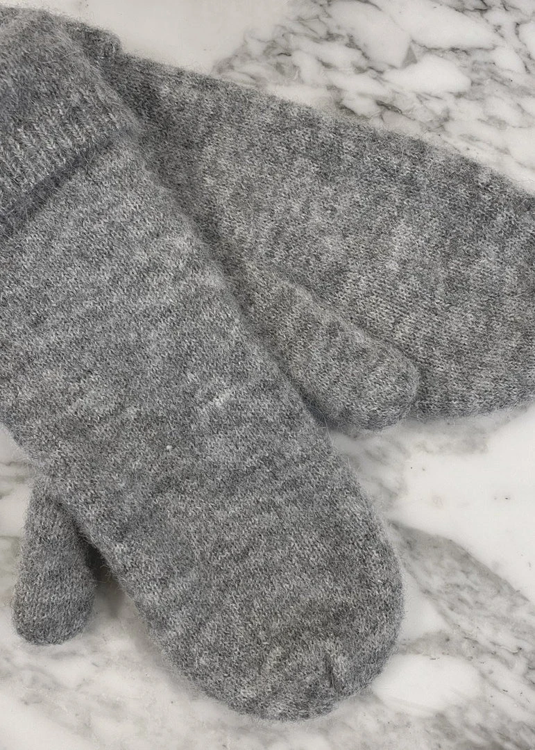 Samsoe Samsøe & Samsøe Nor Mittens - Grey Melange ACCESSORIES