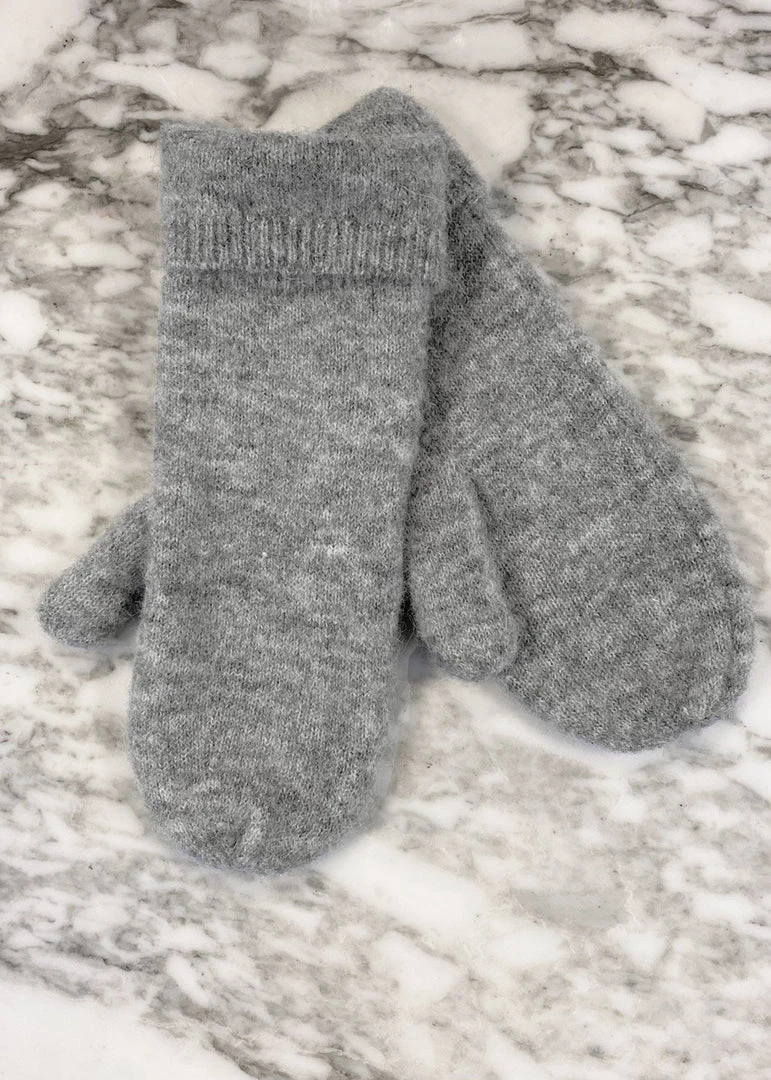 Samsoe Samsøe & Samsøe Nor Mittens - Grey Melange ACCESSORIES