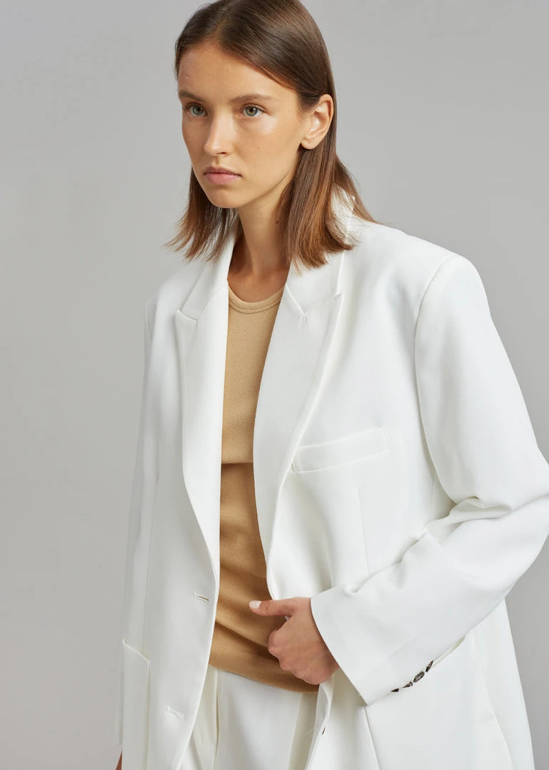 The Frankie Shop Samson Blazer - Birch CLOTHING