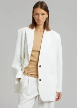 The Frankie Shop Samson Blazer - Birch CLOTHING
