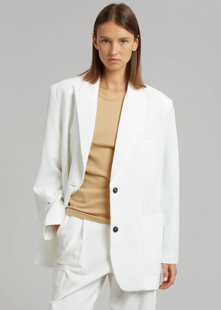 The Frankie Shop Samson Blazer - Birch CLOTHING
