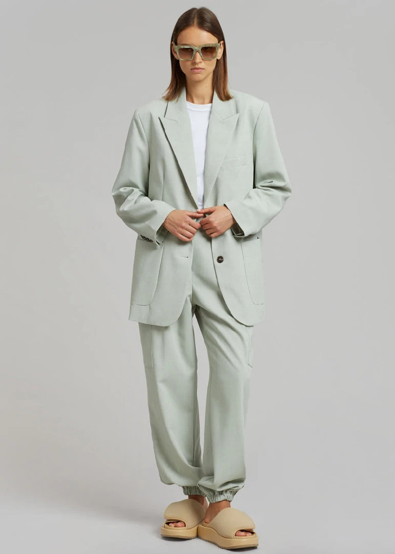 The Frankie Shop Samson Blazer - Mint CLOTHING