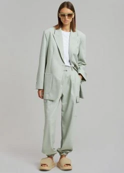 The Frankie Shop Samson Blazer - Mint CLOTHING