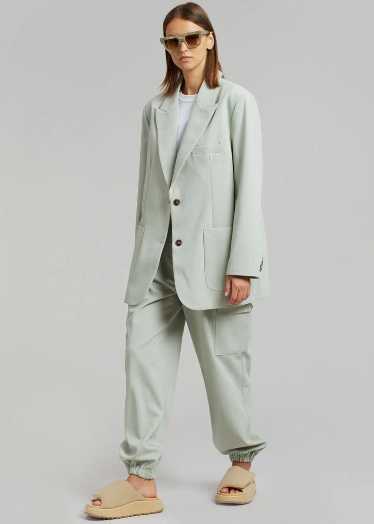 The Frankie Shop Samson Blazer - Mint CLOTHING