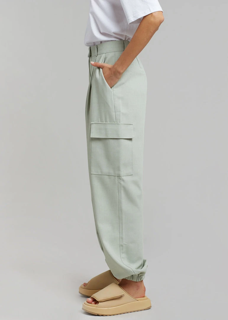 The Frankie Shop Samson Cargo Pants - Mint