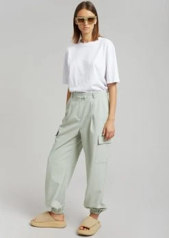 The Frankie Shop Samson Cargo Pants - Mint
