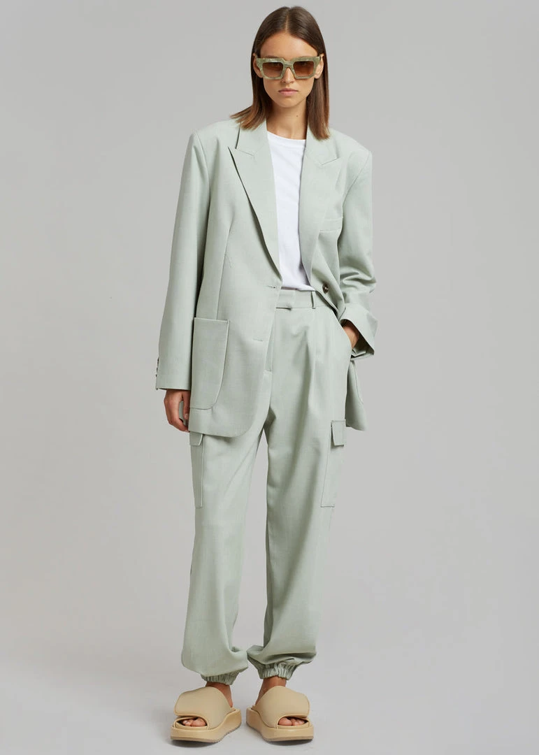 The Frankie Shop Samson Cargo Pants - Mint