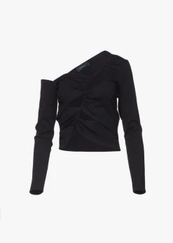 Sid Neigum Cutout Tension Blouse - Black