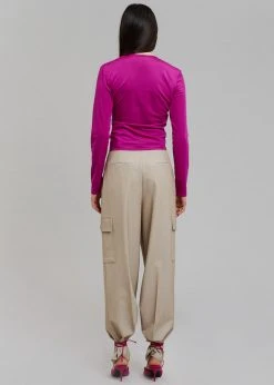 Sid Neigum Cutout Tension Blouse - Purple