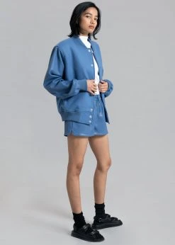 Paper Moon Sophia Bomber Jacket - Blue