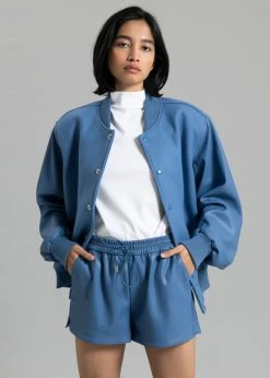 Paper Moon Sophia Bomber Jacket - Blue
