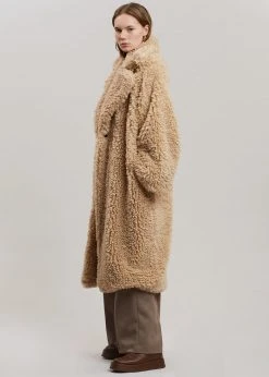 VanNzilL CLOTHING Stass Sherpa Coat - Natural