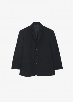 The Frankie Shop Tansy Oversized Blazer - Black