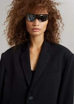 The Frankie Shop Tansy Oversized Blazer - Black