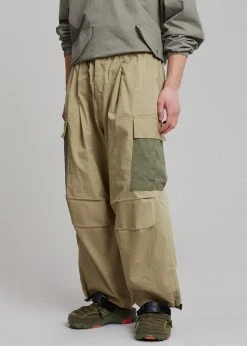 The Frankie Shop Stu Colorblock Cargo Pants - Beige Combo