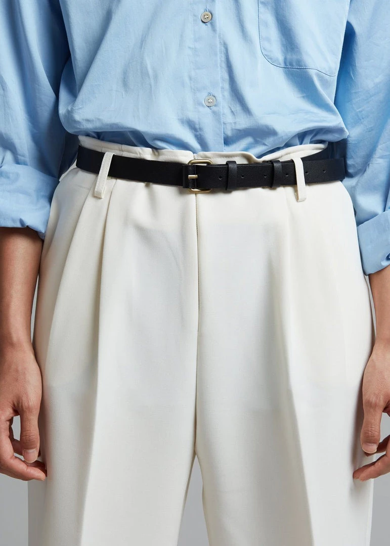 The Frankie Shop CLOTHING Svea Tapered Trousers - Vanilla