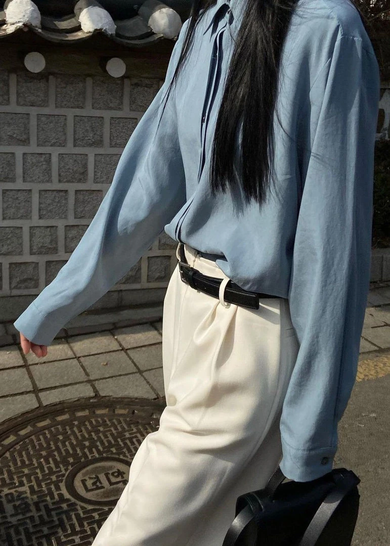 The Frankie Shop CLOTHING Svea Tapered Trousers - Vanilla