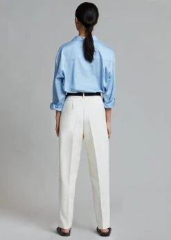 The Frankie Shop CLOTHING Svea Tapered Trousers - Vanilla