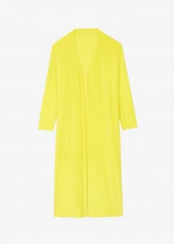 The Frankie Shop Taka Terry Duster Cardigan - Yellow CLOTHING