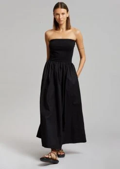 The Plan Tamo Strapless Maxi Dress - Black CLOTHING
