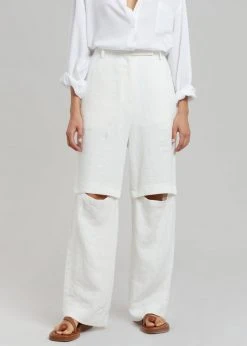 Blossom CLOTHING Tara Linen Pants - Off White