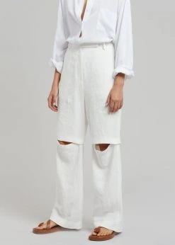 Blossom CLOTHING Tara Linen Pants - Off White