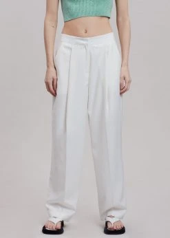Creamvilla Tenysi Pants - Optic White CLOTHING