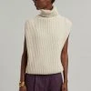 Queen's Rabbit CLOTHING Teo Sleeveless Turtleneck - Birch