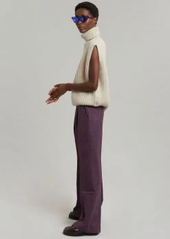 Queen's Rabbit CLOTHING Teo Sleeveless Turtleneck - Birch