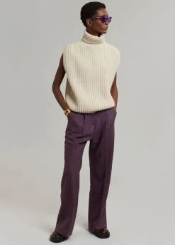 Queen's Rabbit CLOTHING Teo Sleeveless Turtleneck - Birch