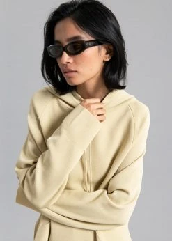 Blossom Thea Knit Hoodie - Straw CLOTHING