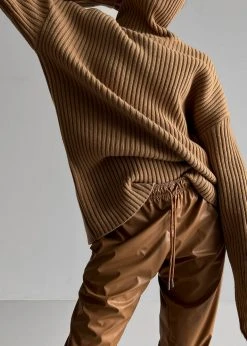 Paper Moon CLOTHING Thelma Ribbed Sweater - Camel
