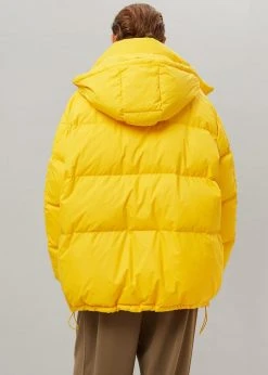 The Frankie Shop Tignes Recycled Long Puffer - Marigold