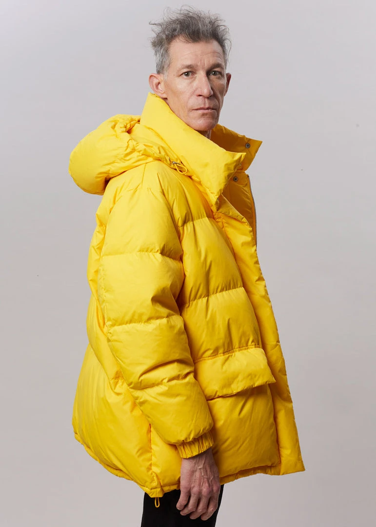 The Frankie Shop Tignes Recycled Long Puffer - Marigold
