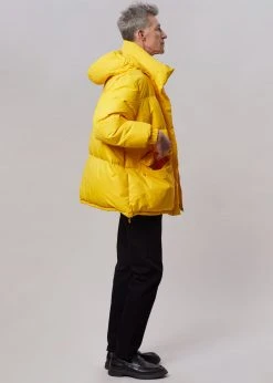 The Frankie Shop Tignes Recycled Long Puffer - Marigold