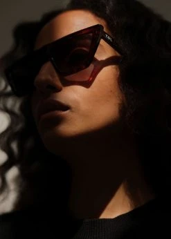 ACCESSORIES TOL Eyewear Trapezium Grande Sunglasses - Havana