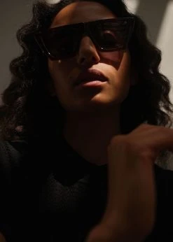 ACCESSORIES TOL Eyewear Trapezium Grande Sunglasses - Havana