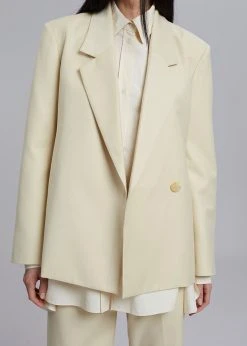 The Frankie Shop Tolko Blazer - Pale Yellow CLOTHING