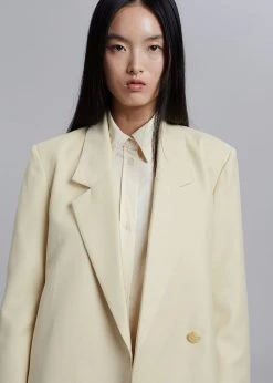 The Frankie Shop Tolko Blazer - Pale Yellow CLOTHING