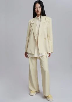 The Frankie Shop Tolko Blazer - Pale Yellow CLOTHING